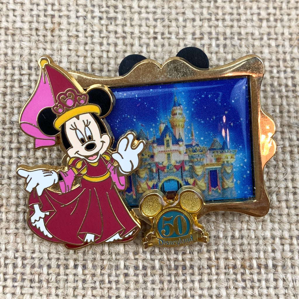 Disney Happiest Memories Earth Disneyland 50th Anniversary Princess Minnie Pin