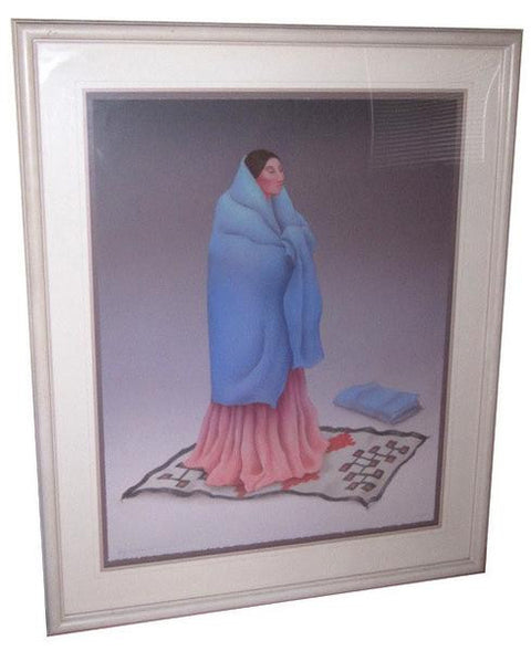 R.C. GORMAN "FIRST CHOICE" Framed Stone LIMITED EDITION Lithograph