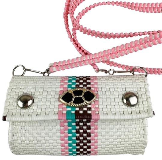 Woven Plastic Crossbody Purse