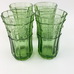 Vintage Juliska Jardins Dinnerware Green Glass Set 4 Cups