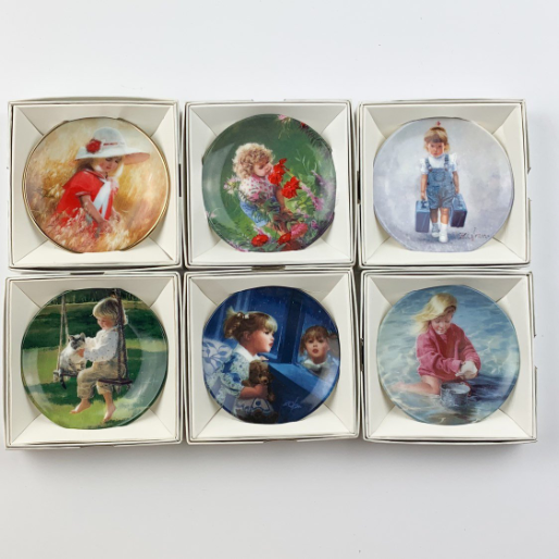 Vintage Donald Zolan Pemberton & Oaks Miniature Plates Lot 6