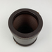 Vintage Leather Dice Cup Holder Ribbed Interior Grip Stitched