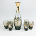 Vintage Bohemian Czech Gold Gilded Aperitif Glass Set