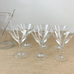 Vintage Noritake Sasaki Etched Bamboo Crystal Mid Century Martini Set