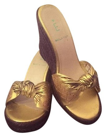 E Made in Italy Platform Wedge Shoes