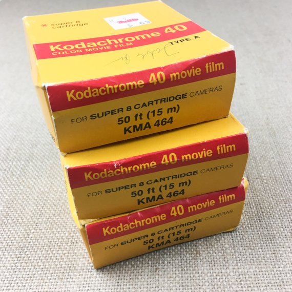 Kodachrome 40 Type A Super 8 Cartridge Color Movie Film - 15m / 50ft Vintage Expired Film Box 3