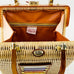 Vintage Stylecraft Miami Lacqured Wicker London New York & Paris Plaques Bag