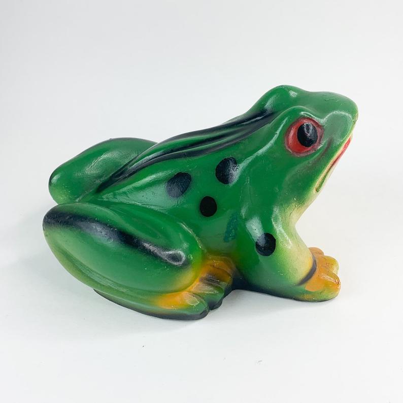 Vintage Chalkware Frog