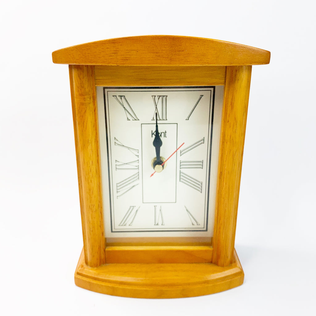Vintage Kent Wood Mantal Clock