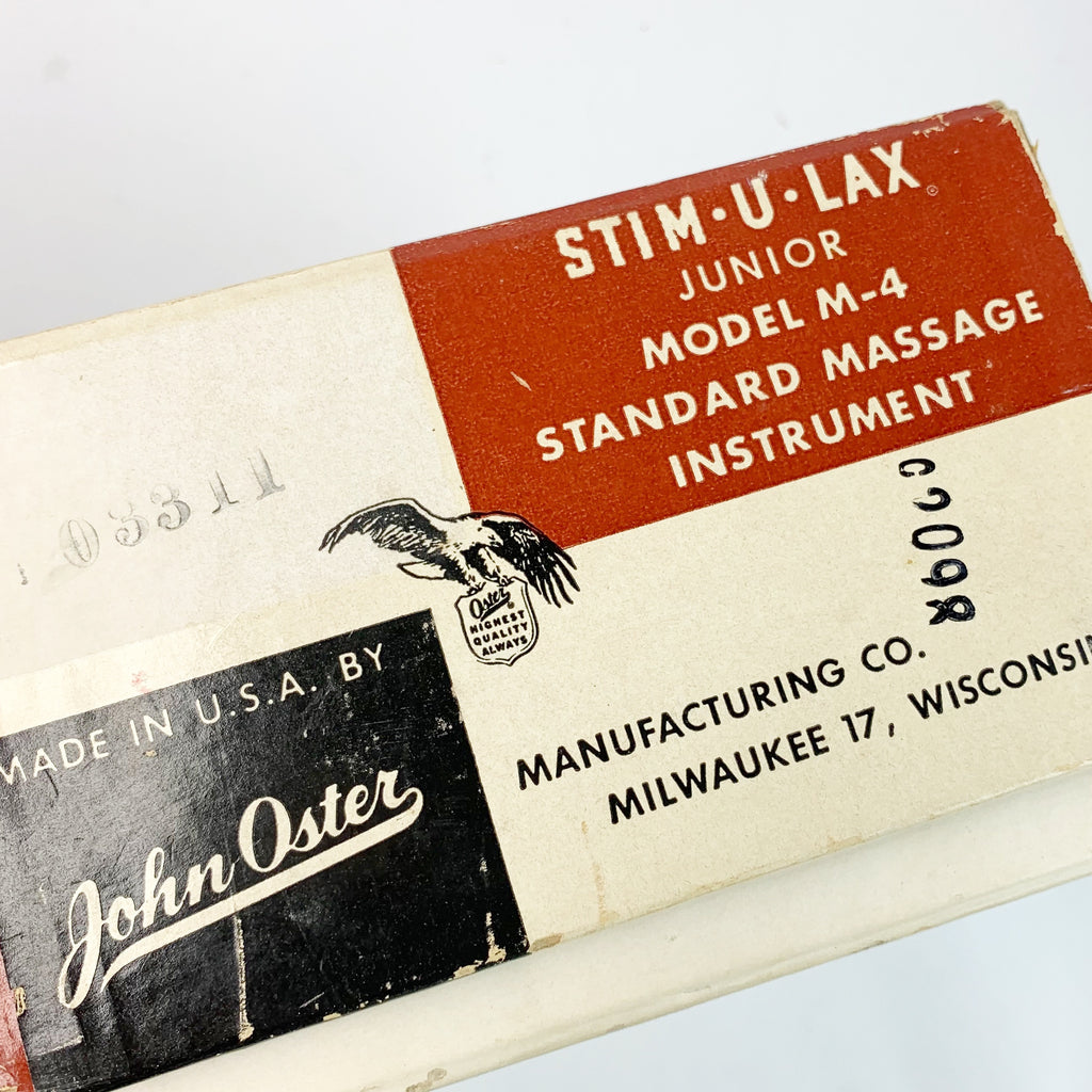 Vintage Oster Stim-U-Lax Junior Vibrating Massager - The Stand Alone Vintage Oster Stim-U-Lax Junior Vibrating Massager - The Stand Alone