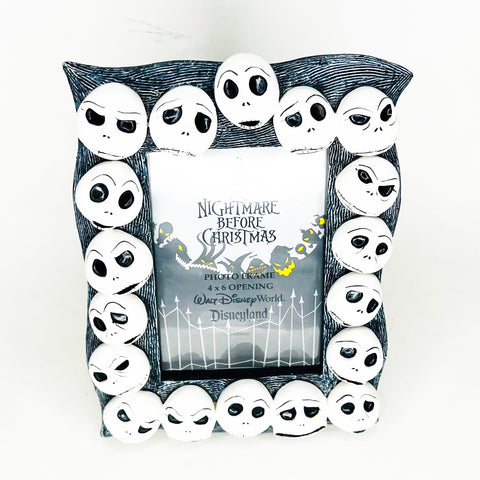DISNEY Tim Burton The Nightmare Before Christmas Jack Skeleton Face 4x6" Frame