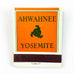 Yosemite California Ahwahnee Hotel Matchbook