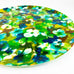 Vintage Fiberglass Mid Century Modern Floral Tray