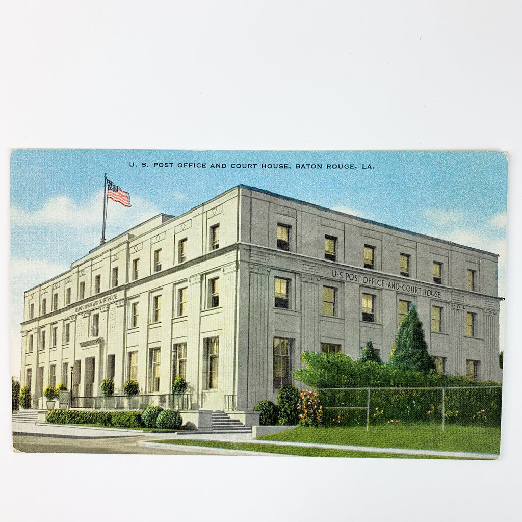 U.S. Post Office and Court House Baton Rouge Louisiana Postcard