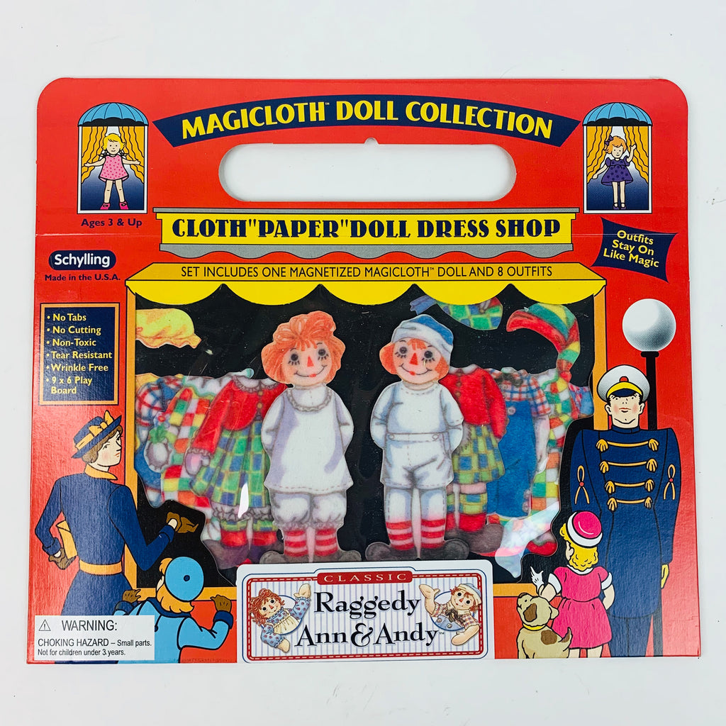 MagiCloth Doll Collection Raggedy Ann & Andy Magnetic Dress Shop