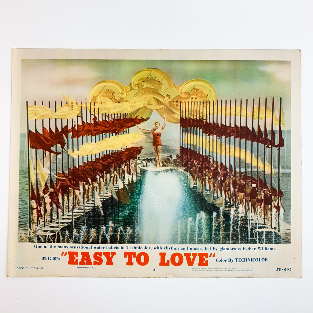 1953 MGM Easy To Love Esther Williams Technicolor Movie Lobby Card