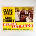 Vintage 1953 MGM Never Let me Go Clark Gable Gene Tierney #4 Lobby Card