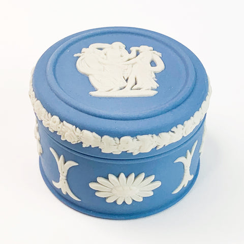 Vintage Wedgwood Jasperware English Jewelry Box