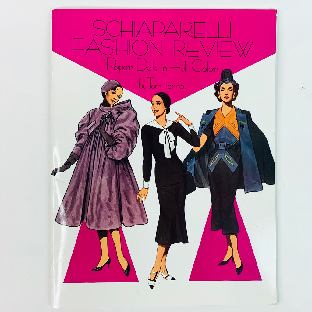 Schiaparelli Fashion Review Paper Dolls Full Color Book Tom Tierney 1988