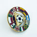 Soccer Football Pin With Nations Flags Lapel Collector Pin