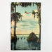 Esther Williams Diving Scene at Cypress Gardens Vintage Linen Postcard