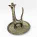 Vintage Silver Plate Giraffe Ring Holder Trinket Tray