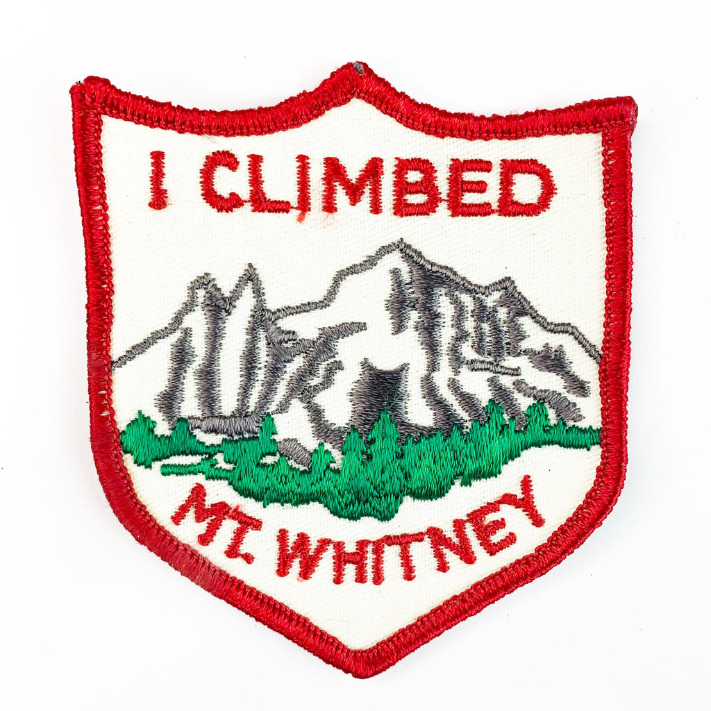 Vintage I Climed Mt. Whitney Souvenir Patch