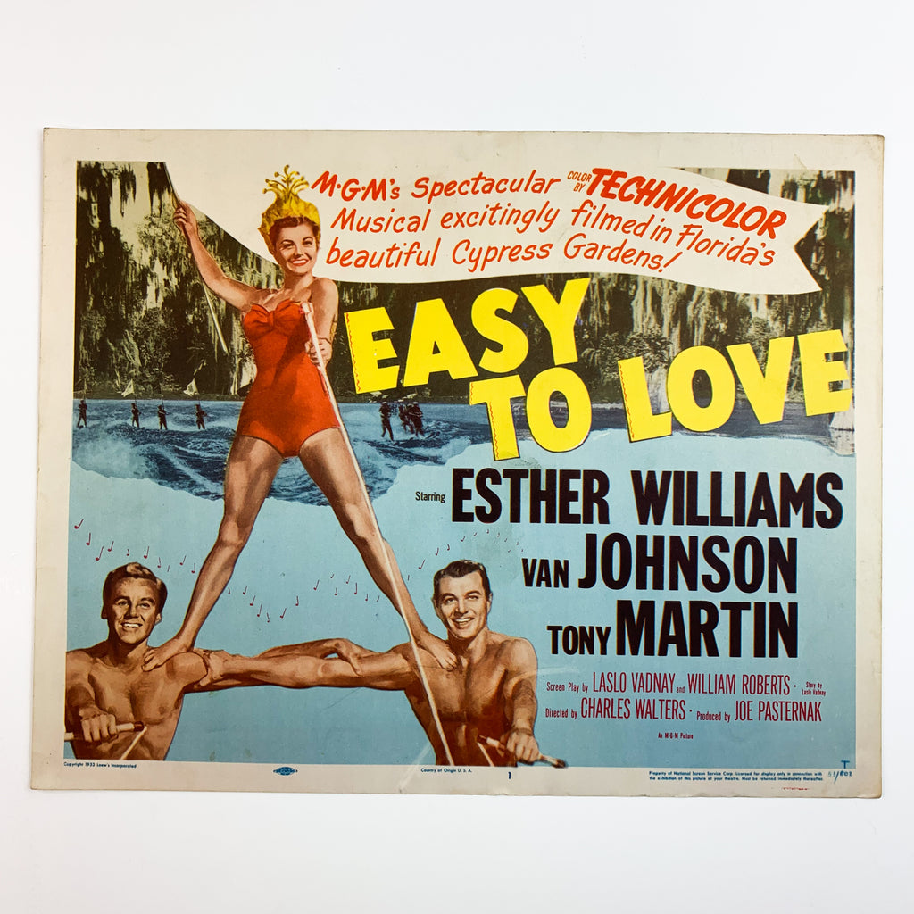 1953 Easy To Love MGM Technicolor Musical Esther Williams Movie Lobby Card
