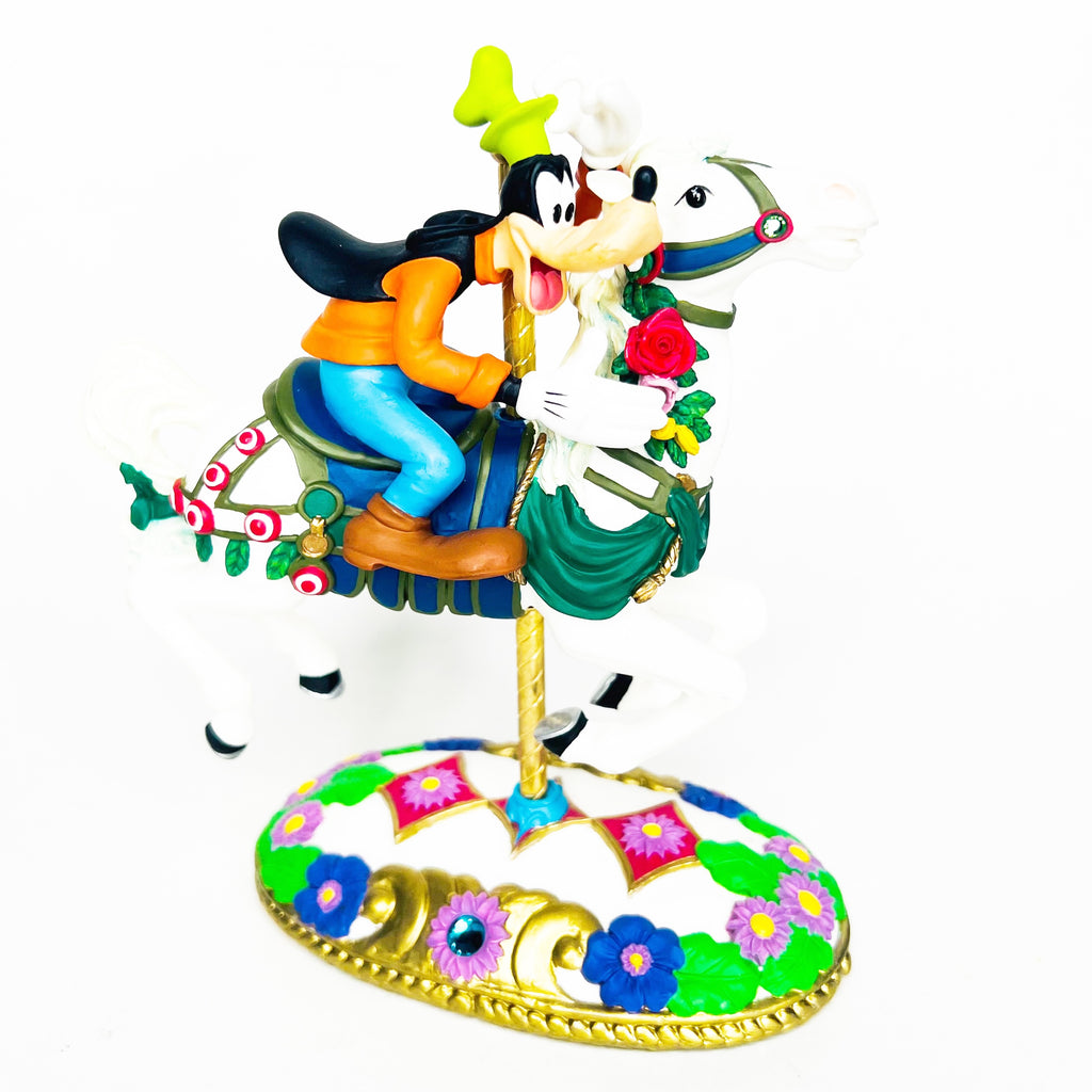 Disney Goofy Carousel Horse 7" Figurine Jeweled Collection