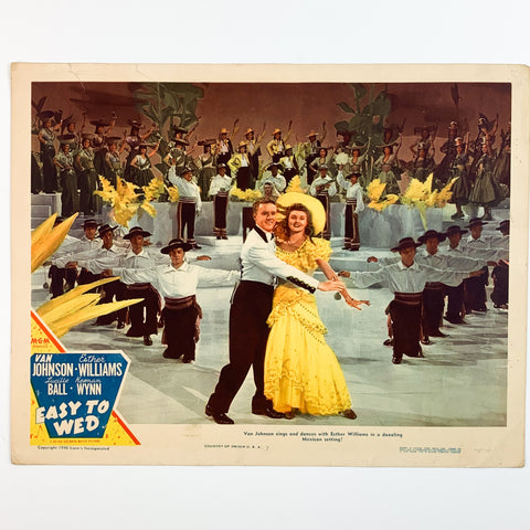 1946 MGM Easy To Wed Esther Williams Lucille Ball Movie Lobby Card