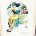 La Femme Chic Alexandre Louchel PARIS No.6 Print Wall Glass Framed Art Vintage