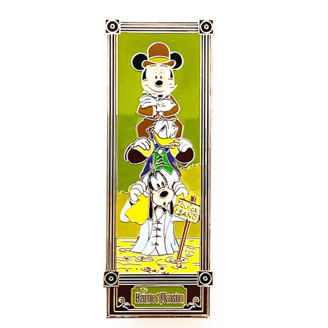 Disney The Haunted Mansion Stretching Room Character Mickey Goofy Quick Sand Pin