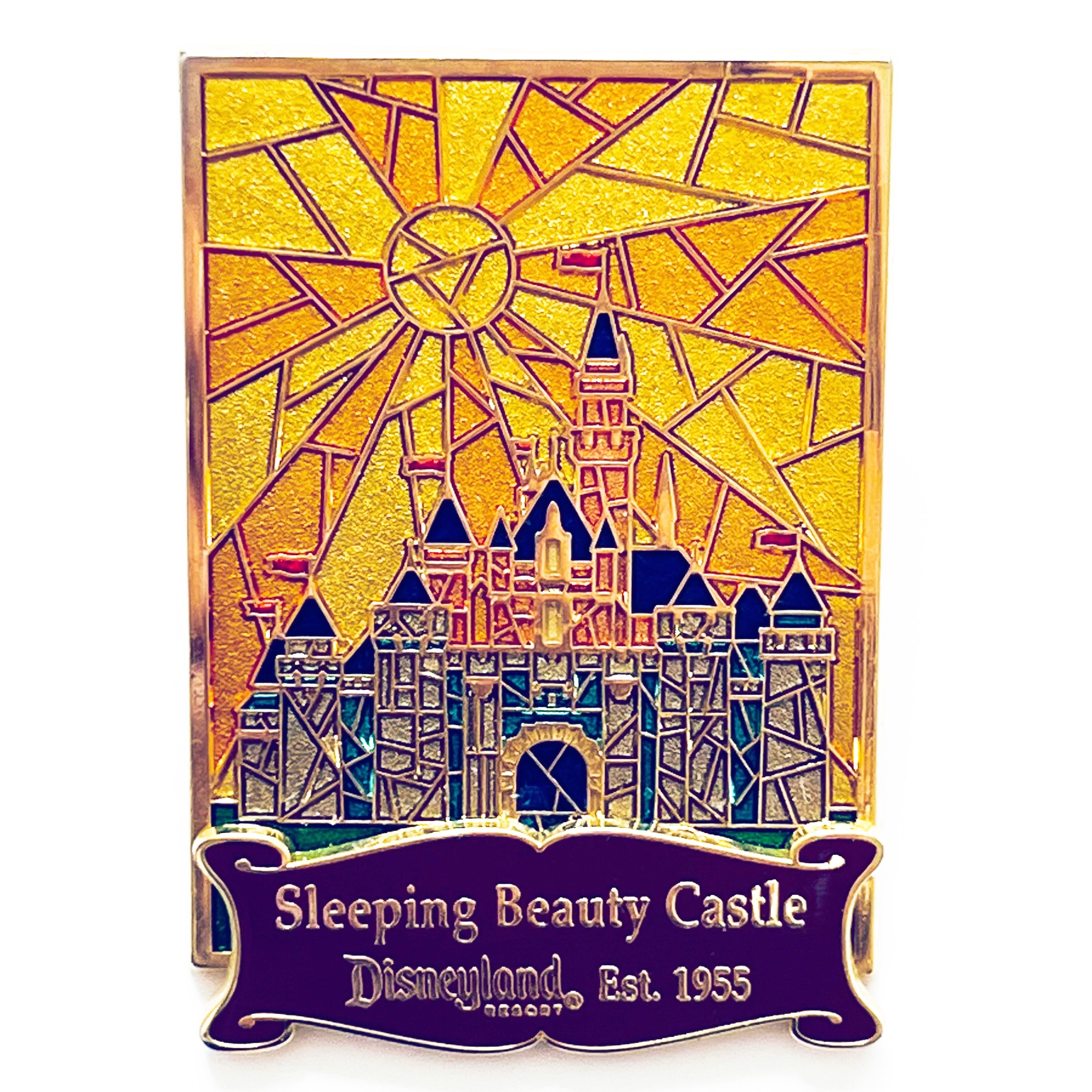 Sleeping Beauty Stained Glass Castle Crossbody Purse