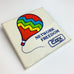 Vintage Network Freedom CGX Hot Air Ballon Square Pinback Button Pin
