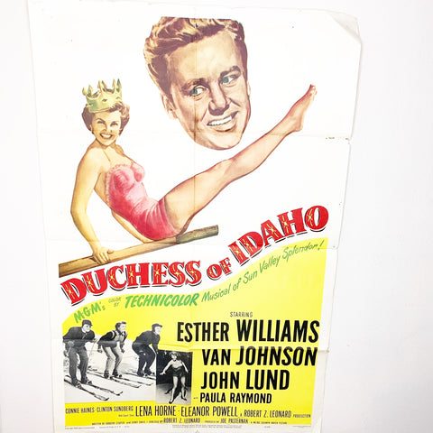 Duchess Of Idaho 1950 Esther Willams Movie Litho Poster 1 Sheet