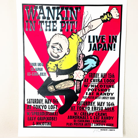 Wankin in the Pit Japan Tour L.Kuhn Concert Poster