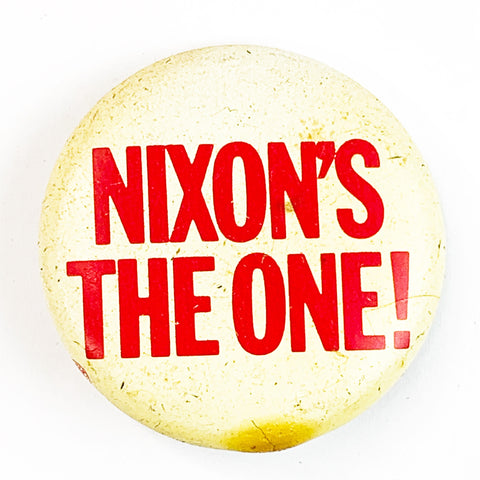 Vintage Nixon’s The One Presidential Campaign Pin Button