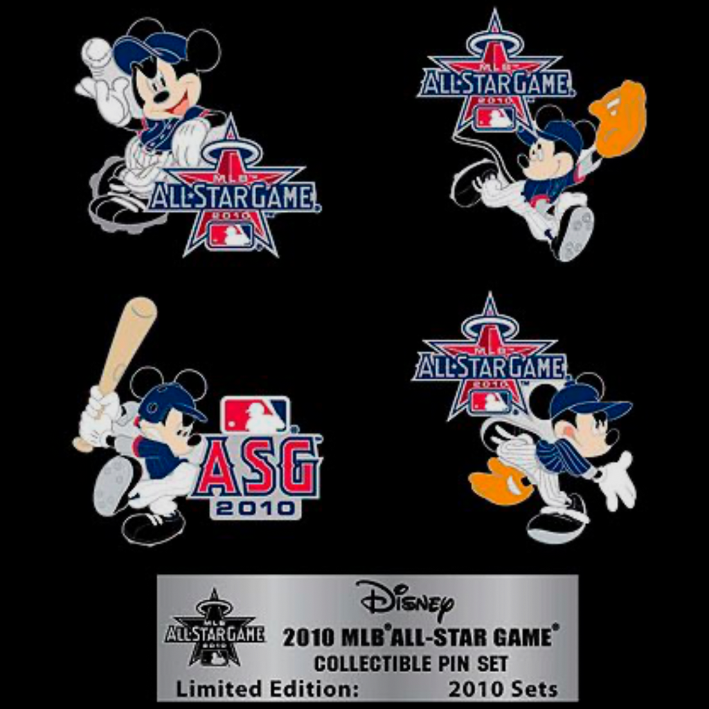 Disney MLB All Star Game Collectible Pin Set Limited Edition 2010 Sets
