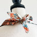 Vintage Floral Stripe Rustic Print Triangle Handkerchief Bandanna
