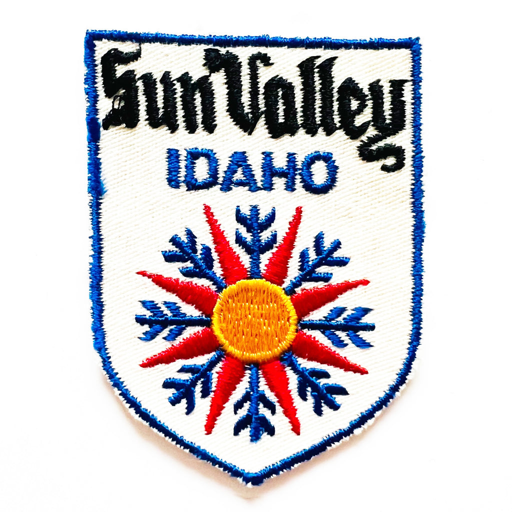 Vintage Original Old Sun Valley Idaho Skiing Embroidered Patch