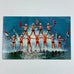 Vintage Cypress Gardens Colorful Ski Show Human Pyramid Florida Postcard