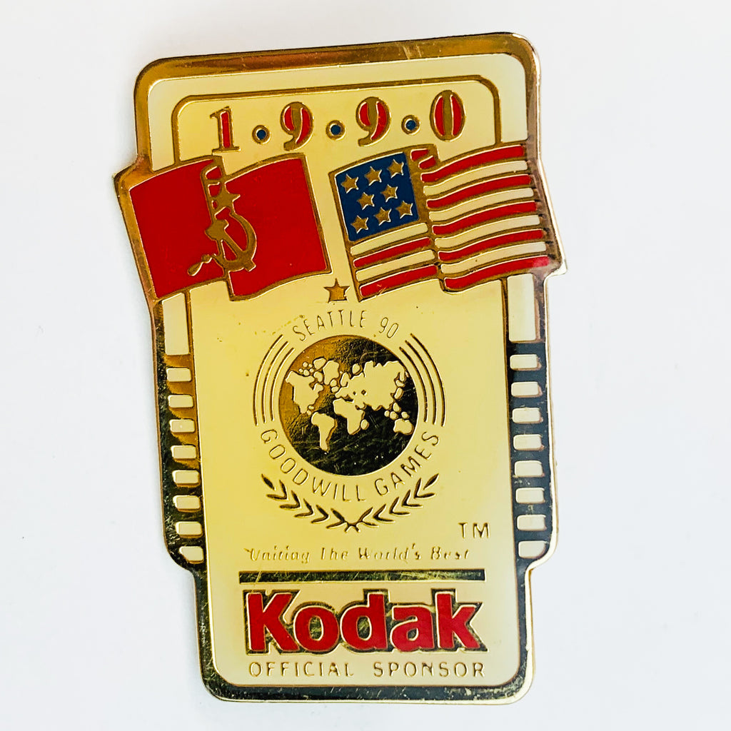 Vintage 1990 Seattle Goodwill Games Kodak Eastman Collector Pin