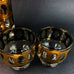 Vintage MCM Culver Antiqua Barware Pitcher & Glasses