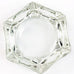 Vintage Clear Heavy Glass Octagon Ashtray