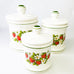 Vintage Sears Strawberry Canisters