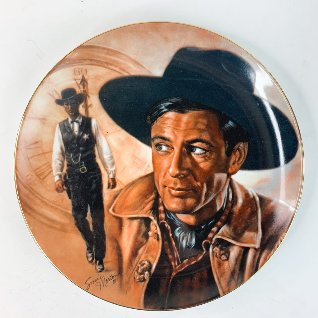 Vintage Gary Cooper Limited Edition Collector Plate Susie Morton