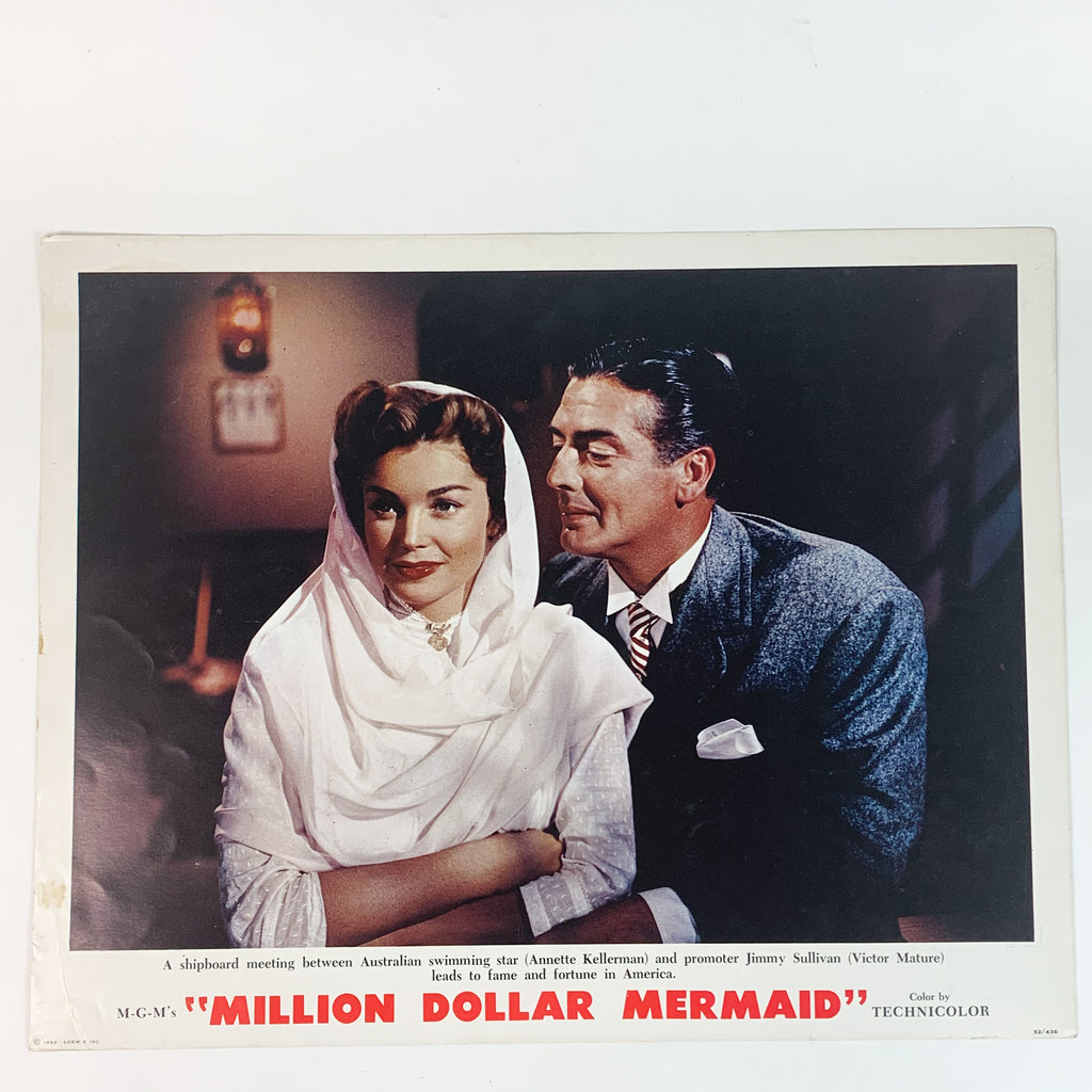 1952 MGM Esther Williams Movie Million Dollar Mermaid Technicolor Lobby Card