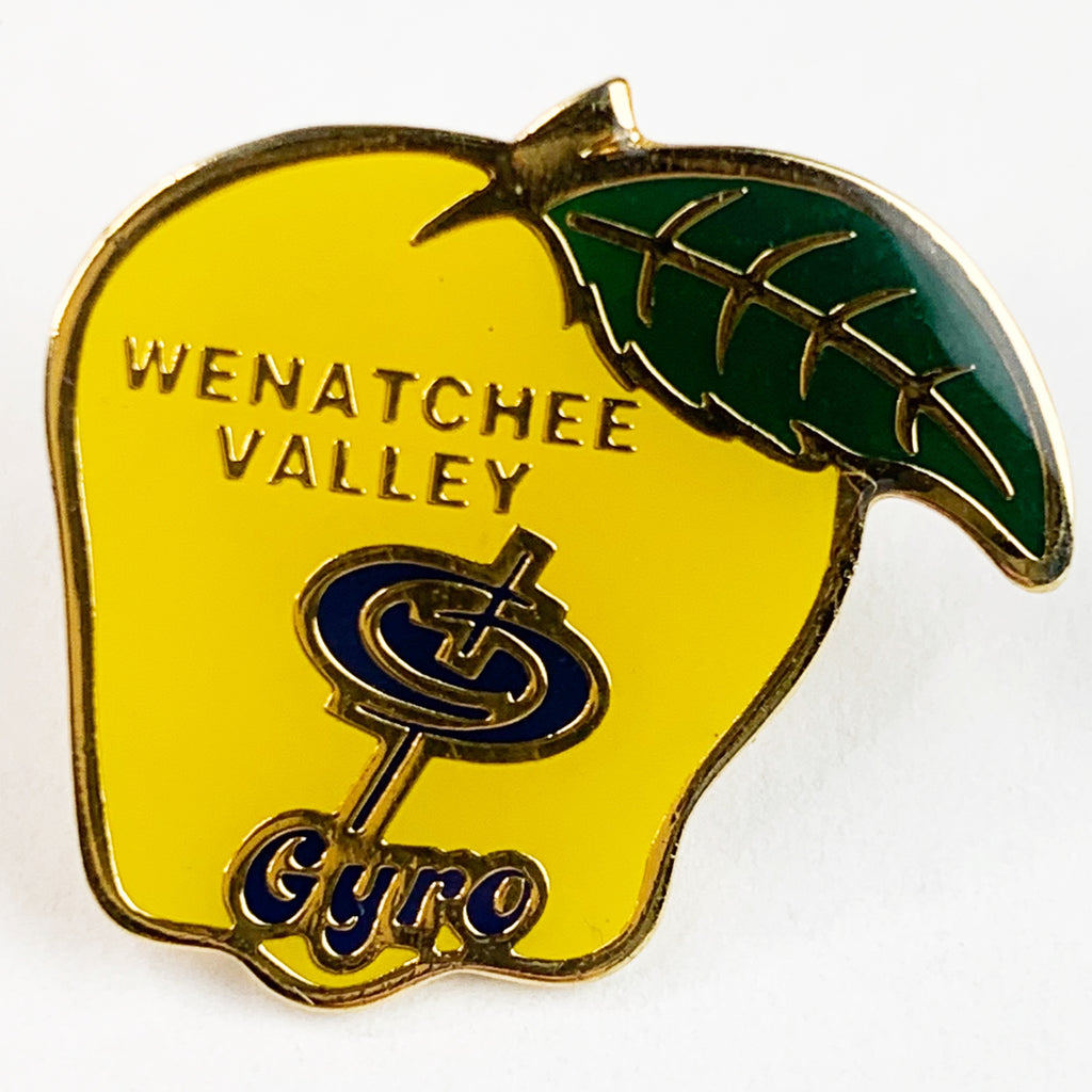 Wenatchee Valley Gyro Apple Shape Enamel Lapel Pin