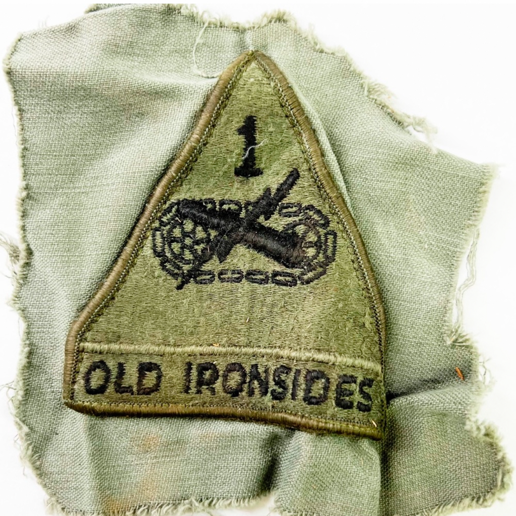 Vintage U.S. Army 1st Armored Division Old Ironsides Patch