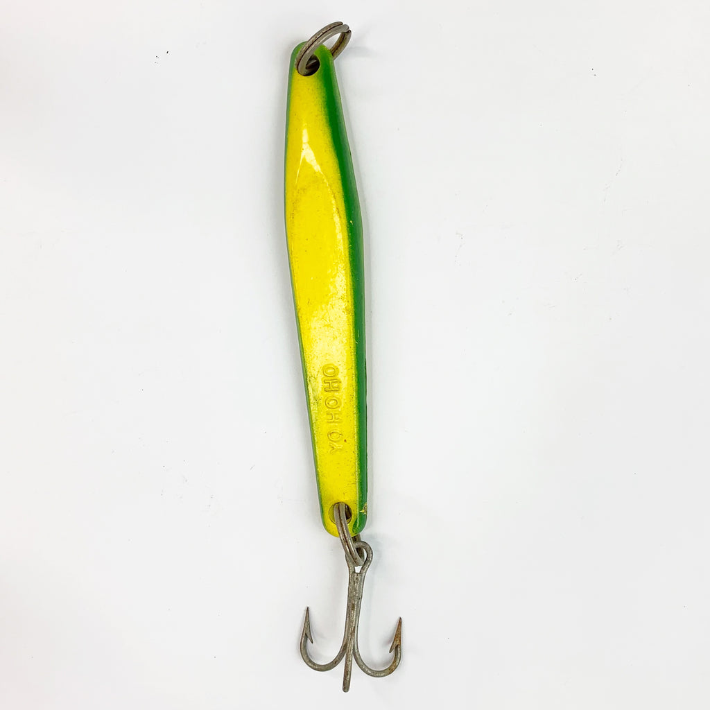 Vintage Metal Saltwater Fishing Yo HO HO Yellow / Green Lure – The